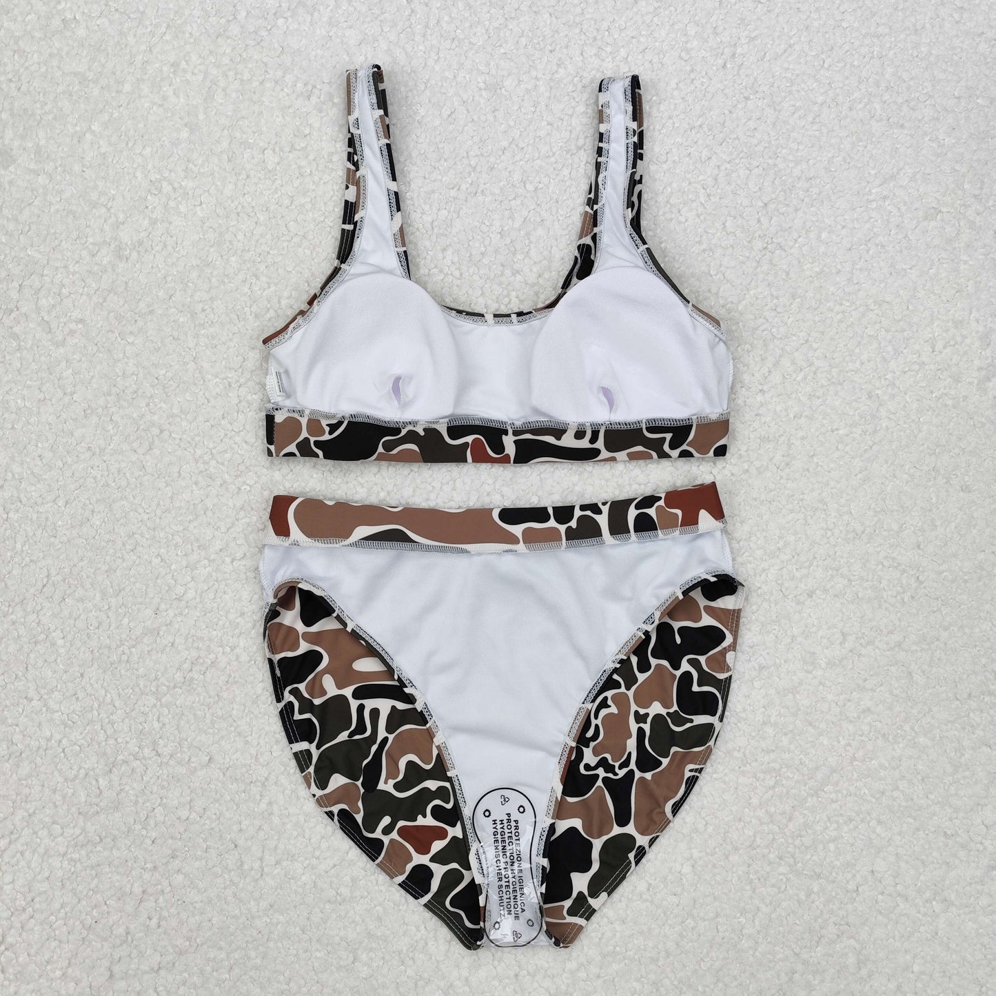 S0480 Hunting camo old school camo adult women swimsuits