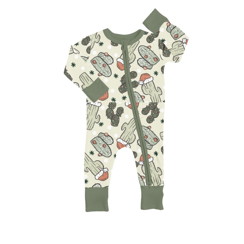 custom S 9.2 Christmas cactus kids romper