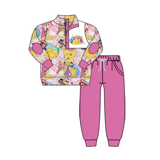 Custom S 9.2 Cartoon princess pink girls set
