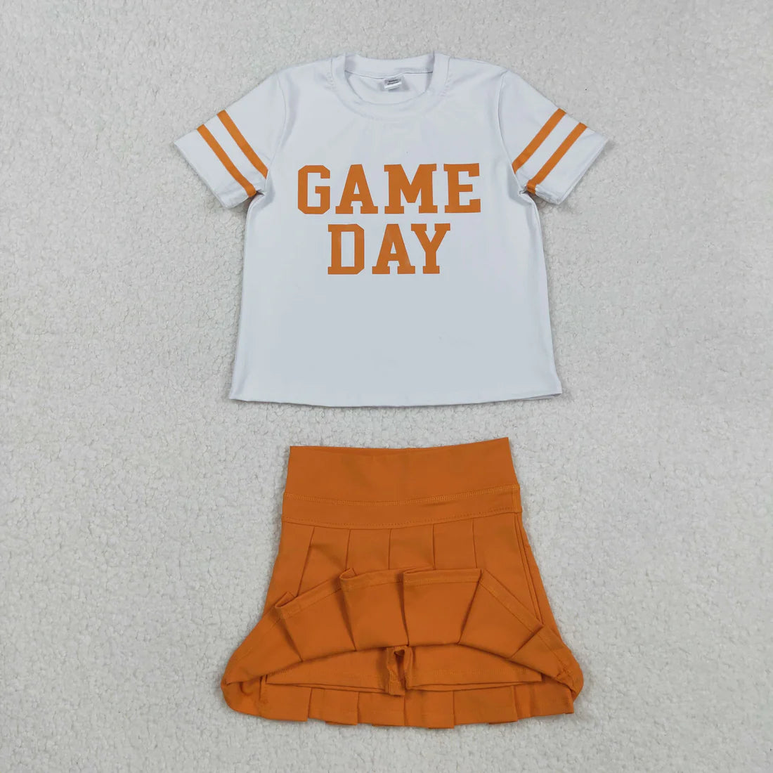 yoga screen print game day yoga skorts girls set RTS Sibling Clothes