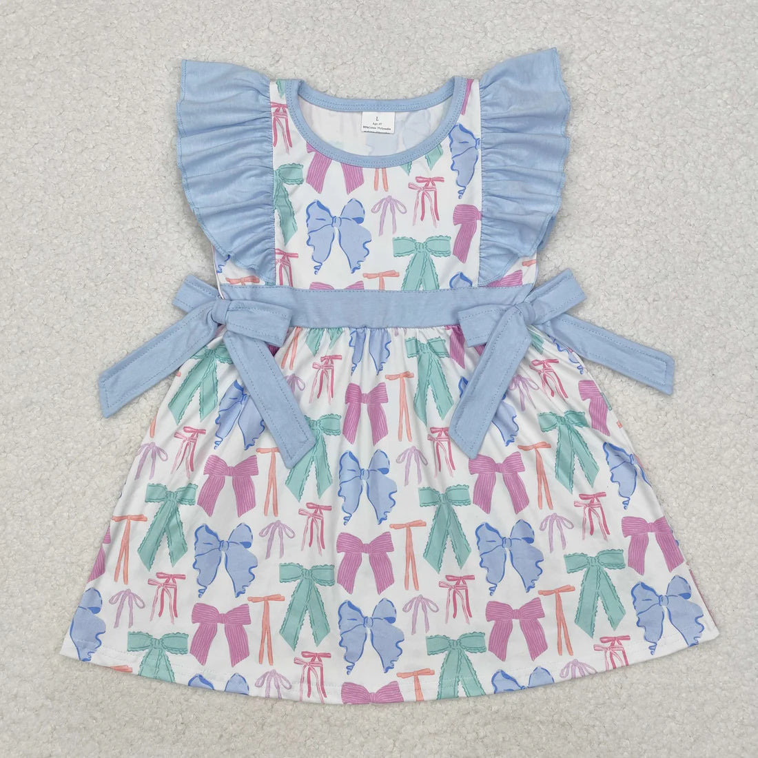 colorful bows Summer Sibling Clothes RTS