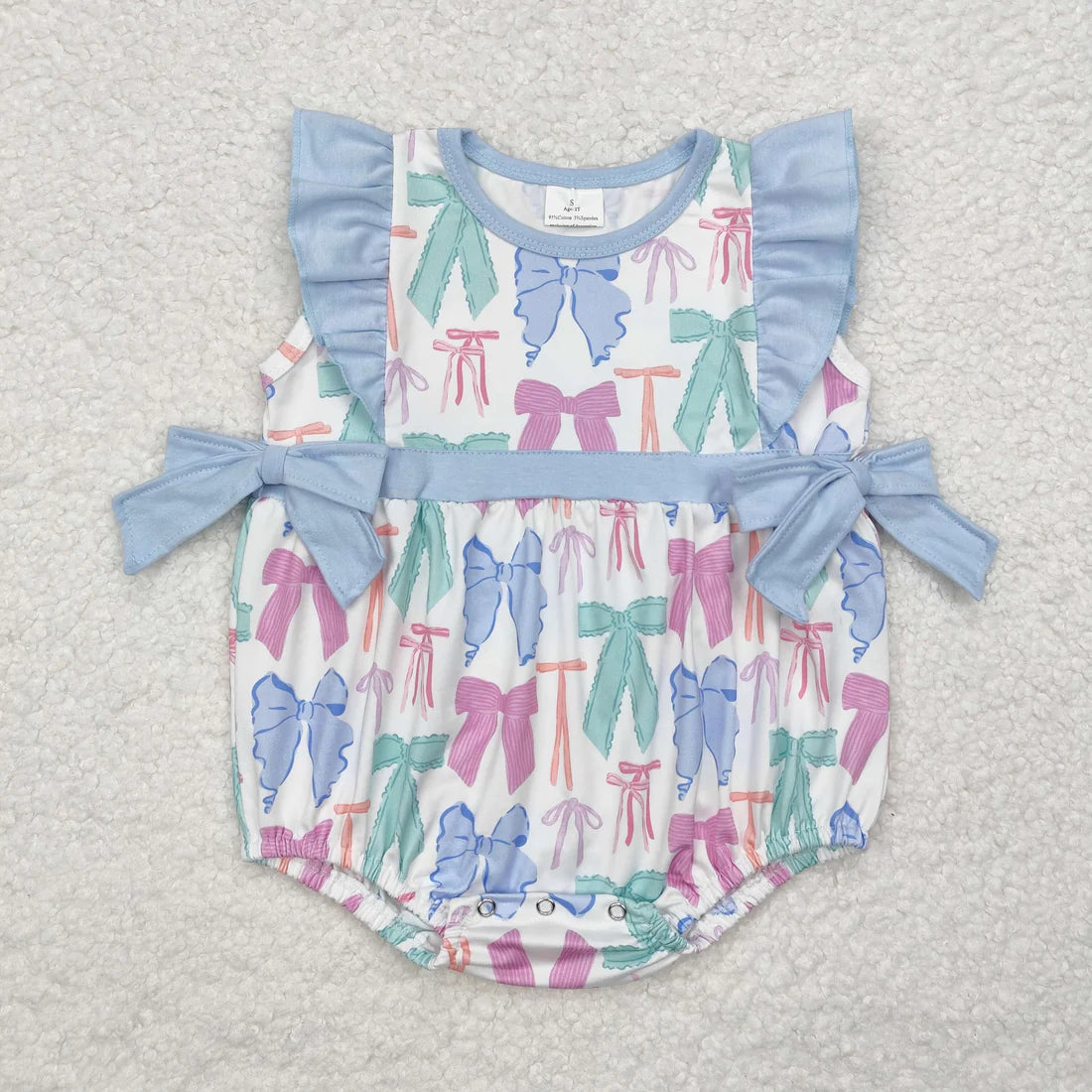 colorful bows Summer Sibling Clothes RTS