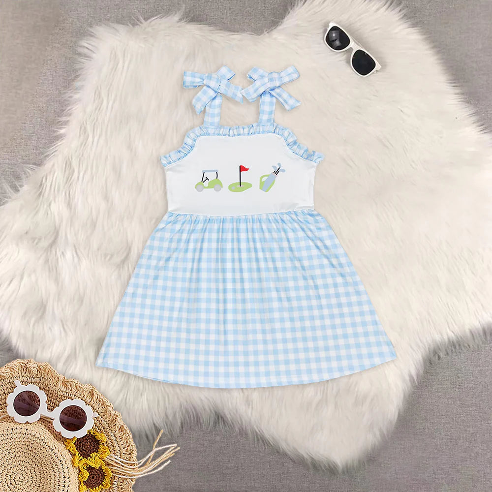 cartoon golf Summer Sibling Clothes RTS