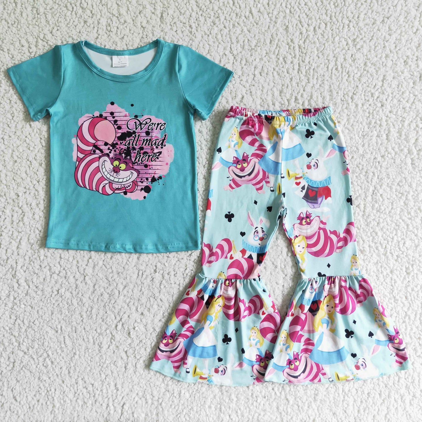 B0-2 Cartoon Baby Kids Cat Outfits