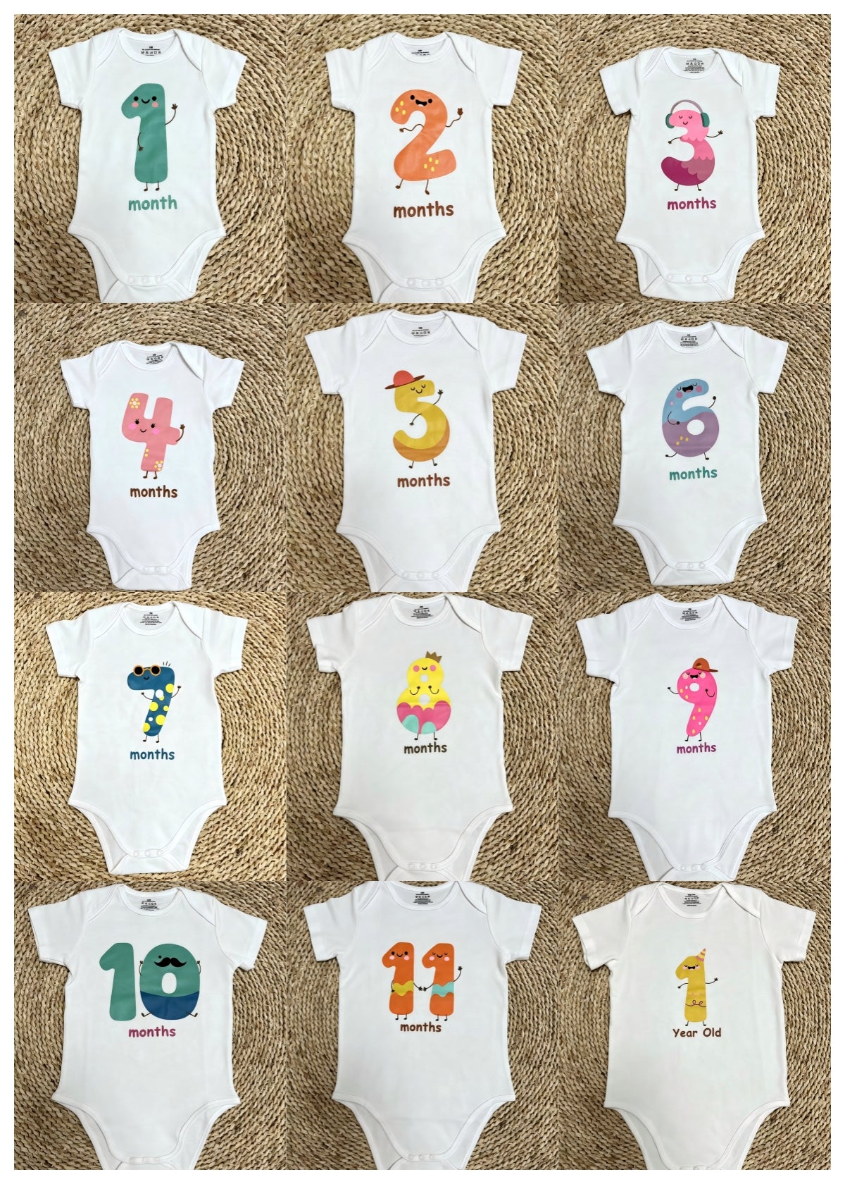 USA SHOP Cotton Birthday Baby Romper