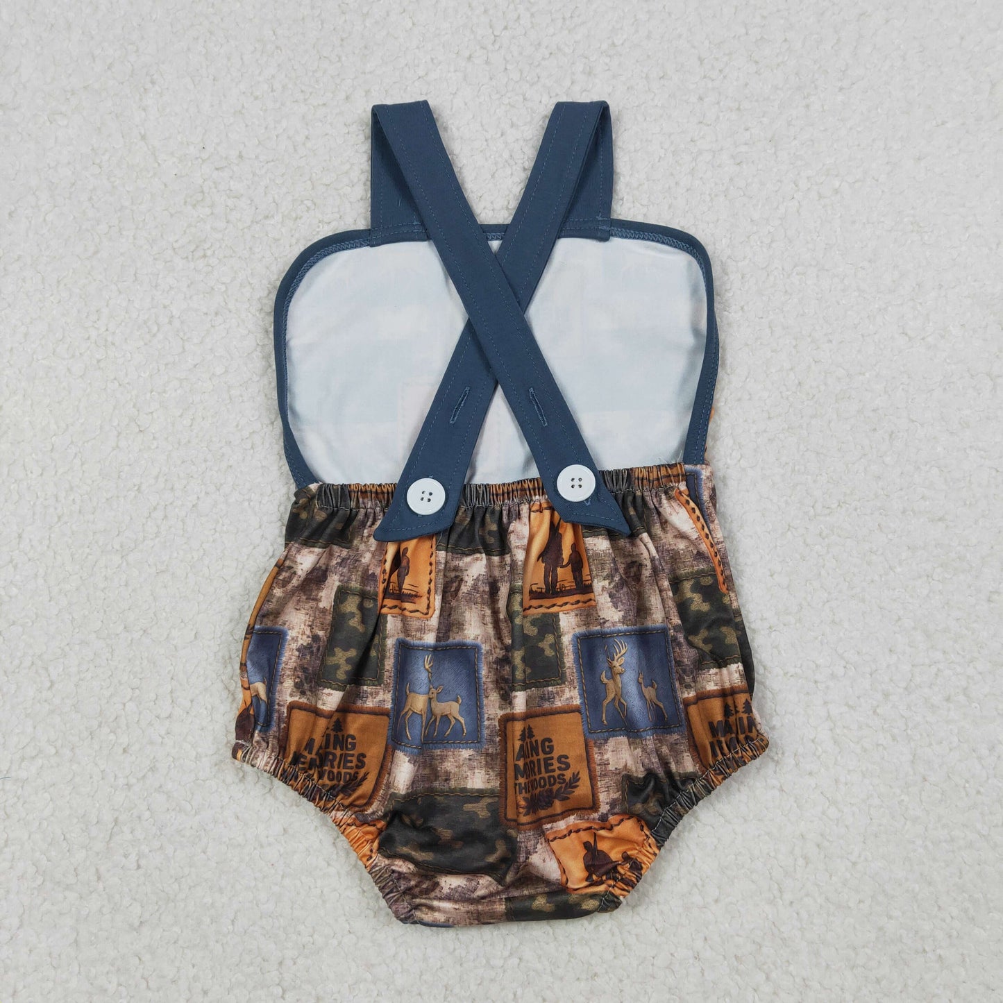 SR3925 Hunting Camo Deer Boys Romper