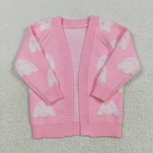 new stock GT0650 Halloween spooky pink sweater long sleeve girls coat