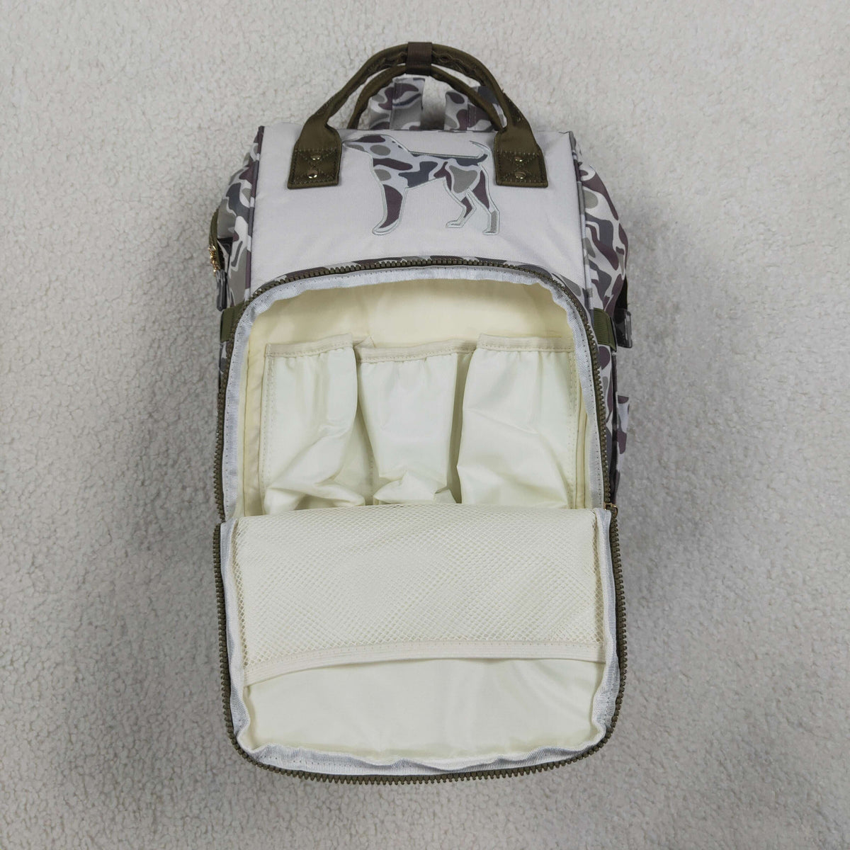 BA0403 Camo Dog Diaper Bag