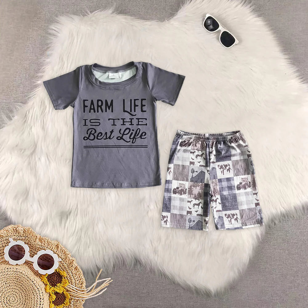 farm hand/farm life boys set Sibling Clothes RTS