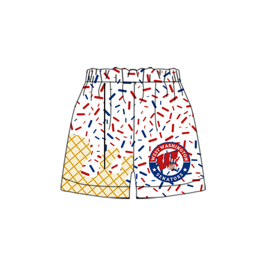 Custom Moq 3 football team W boys shorts