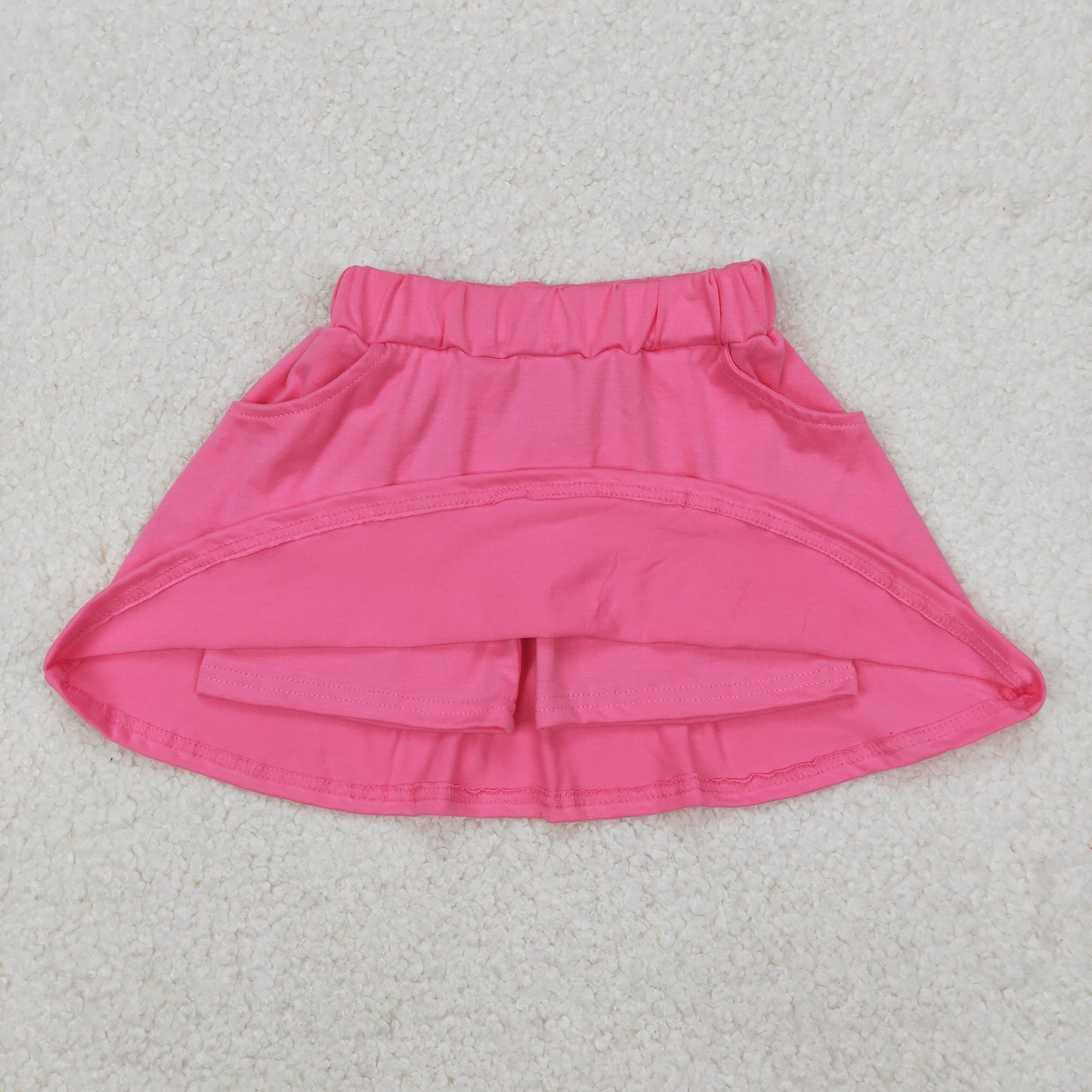 GLK0066 hot pink skirt with shorts girls shorts