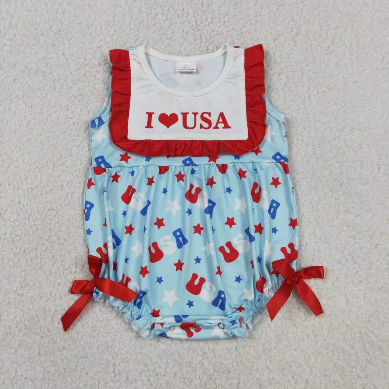 July 4th I Love USA RTS Sibling Clothes