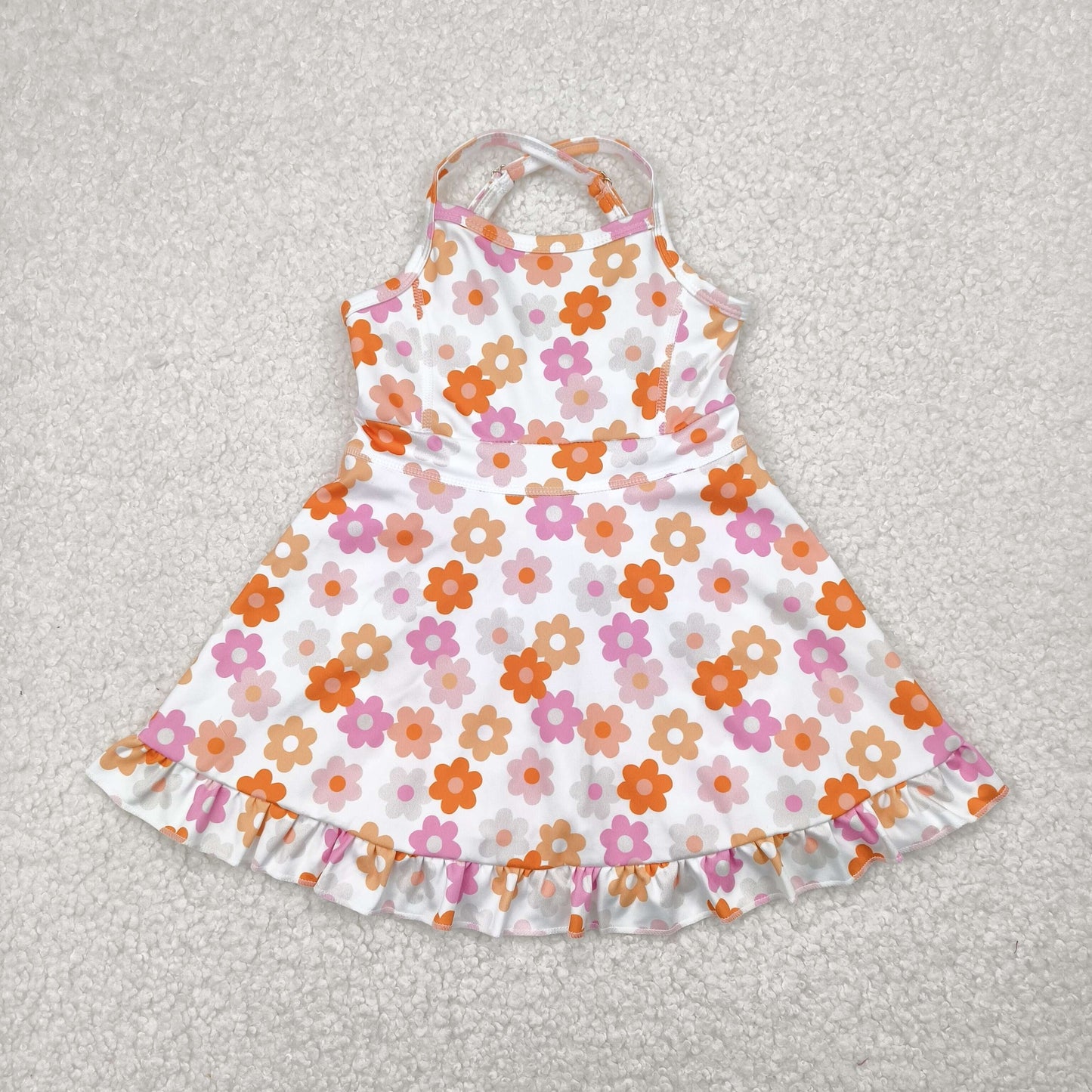 yoga GSD2282 pink flowers blue flowers girls dress