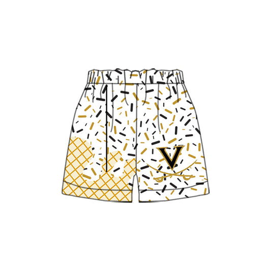 Custom Moq 3 football team V adult man shorts