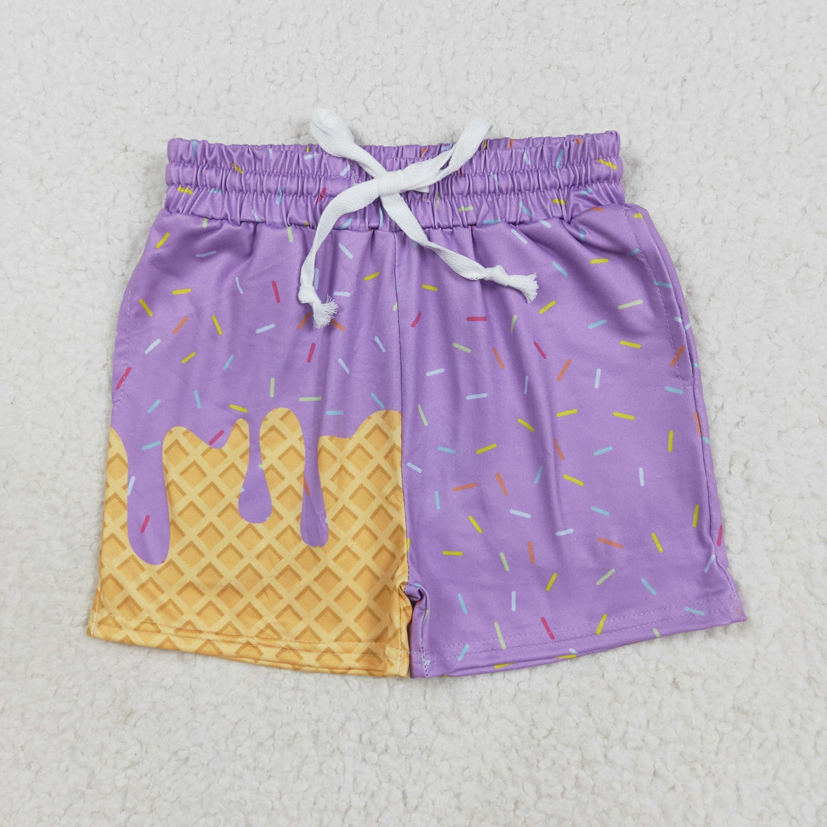 SS0621 purple ice girls shorts