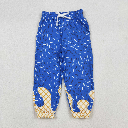 P0818 yoga blue sprinkles ice girls pants