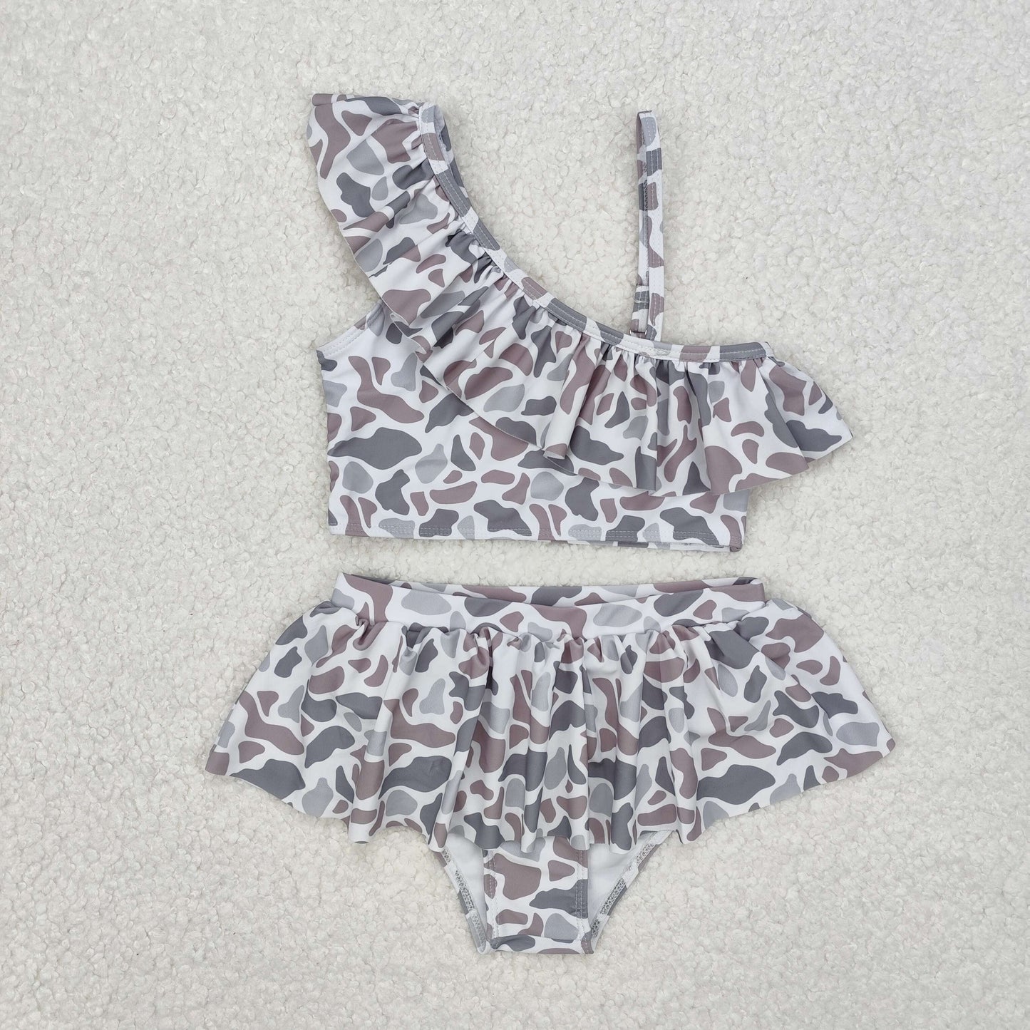 grey camo swimsuits RTS sibling clothes