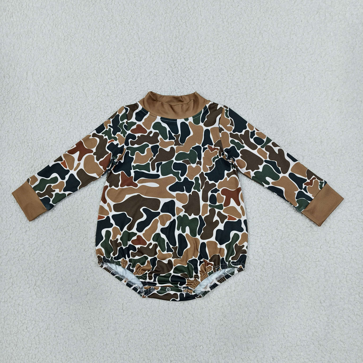 LR3261 Hunting Camo Long Sleeve Girls Romper