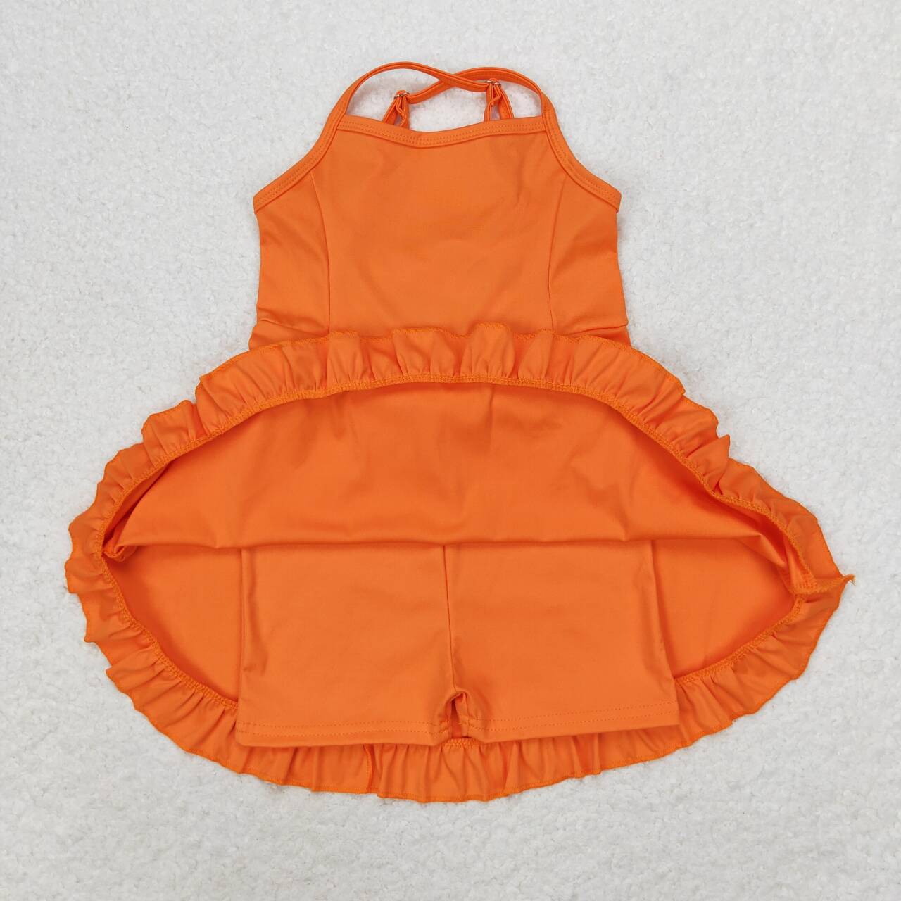 S0442 orange girls bathing tennis clothes