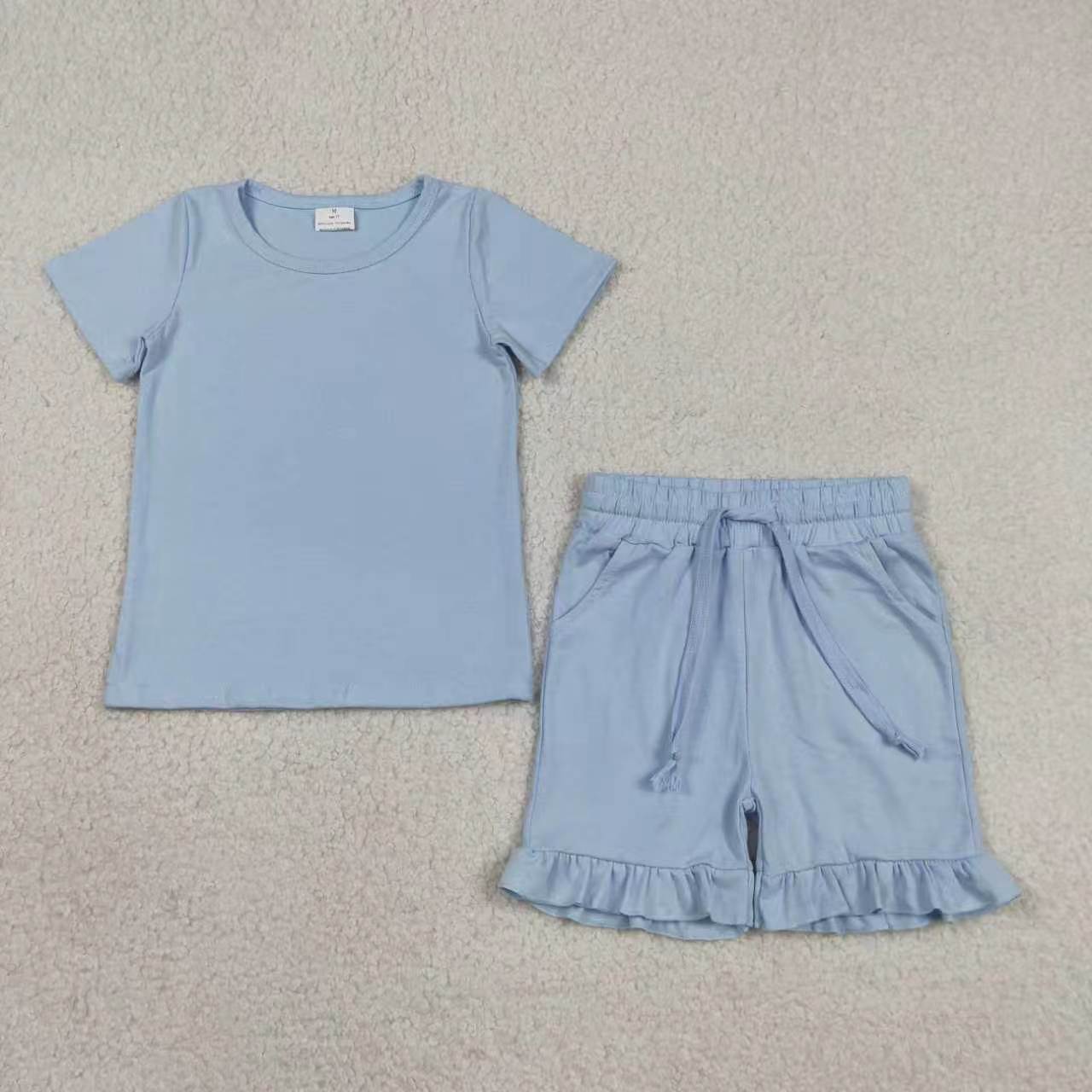 Solid Color Girls Set RTS Sibling Clothes