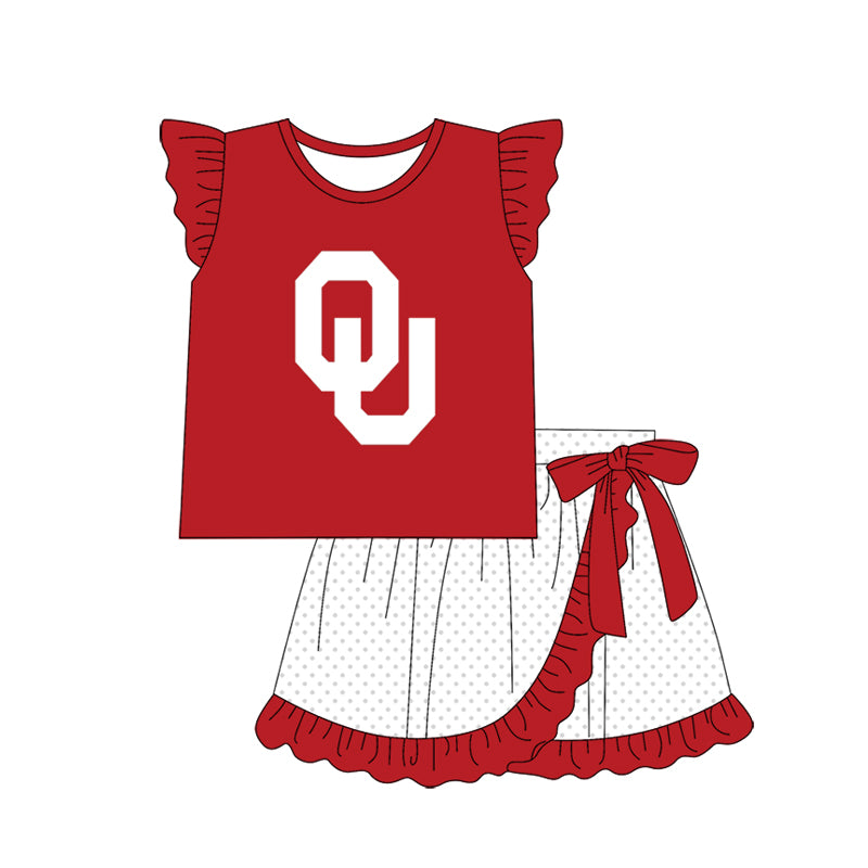 Custom Moq 3 Football Item Okla Homa Sooners Red Sibling Clothes