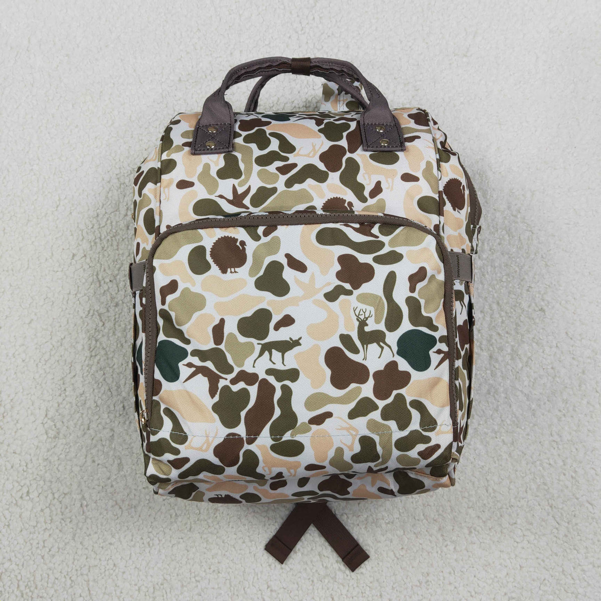 BA0407 Camo Diaper Bag