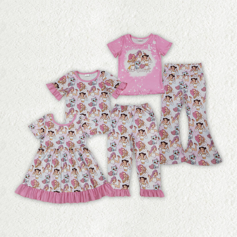 Hunter K Pink Set/Dress Sibling Clothes RTS