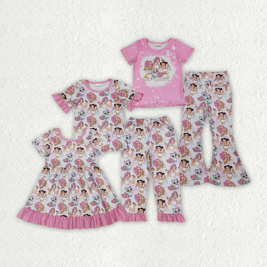 Hunter K Pink Set/Dress Sibling Clothes RTS