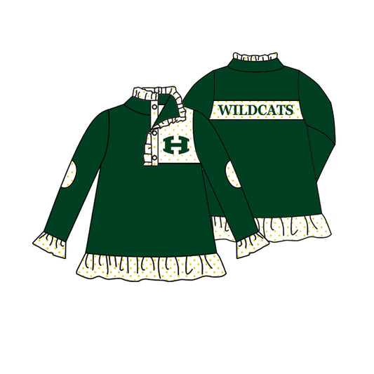 custom S 10.14 Green long sleeve girls pullover