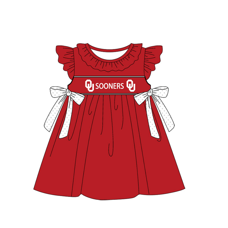 Custom Moq 3 Football Item Okla Homa Sooners Red Sibling Clothes
