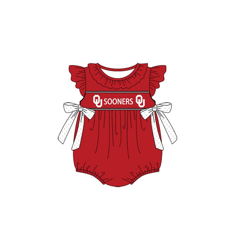Custom Moq 3 Football Item Okla Homa Sooners Red Sibling Clothes