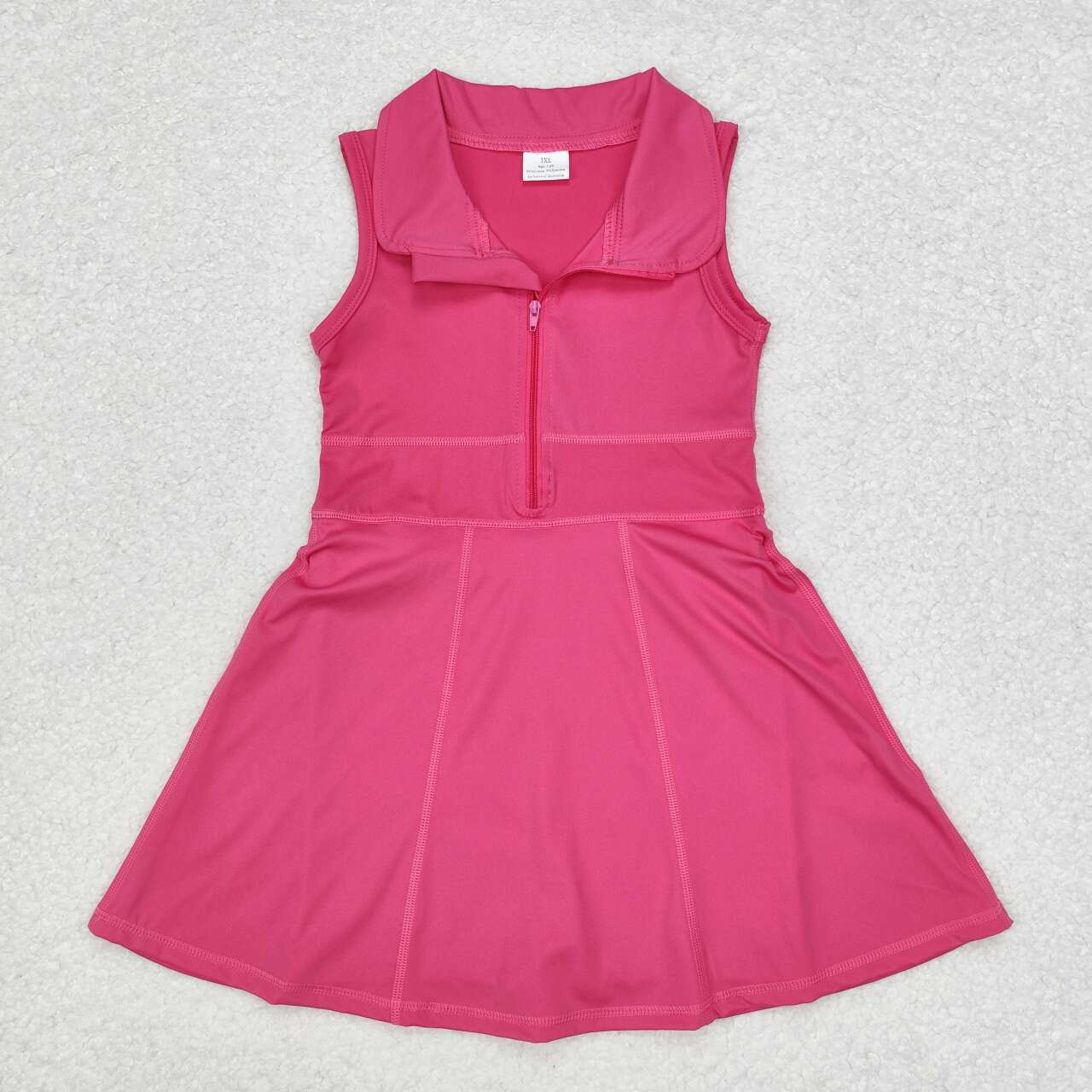 GSD1379 hot pink sleeveless girls sportswear clothes