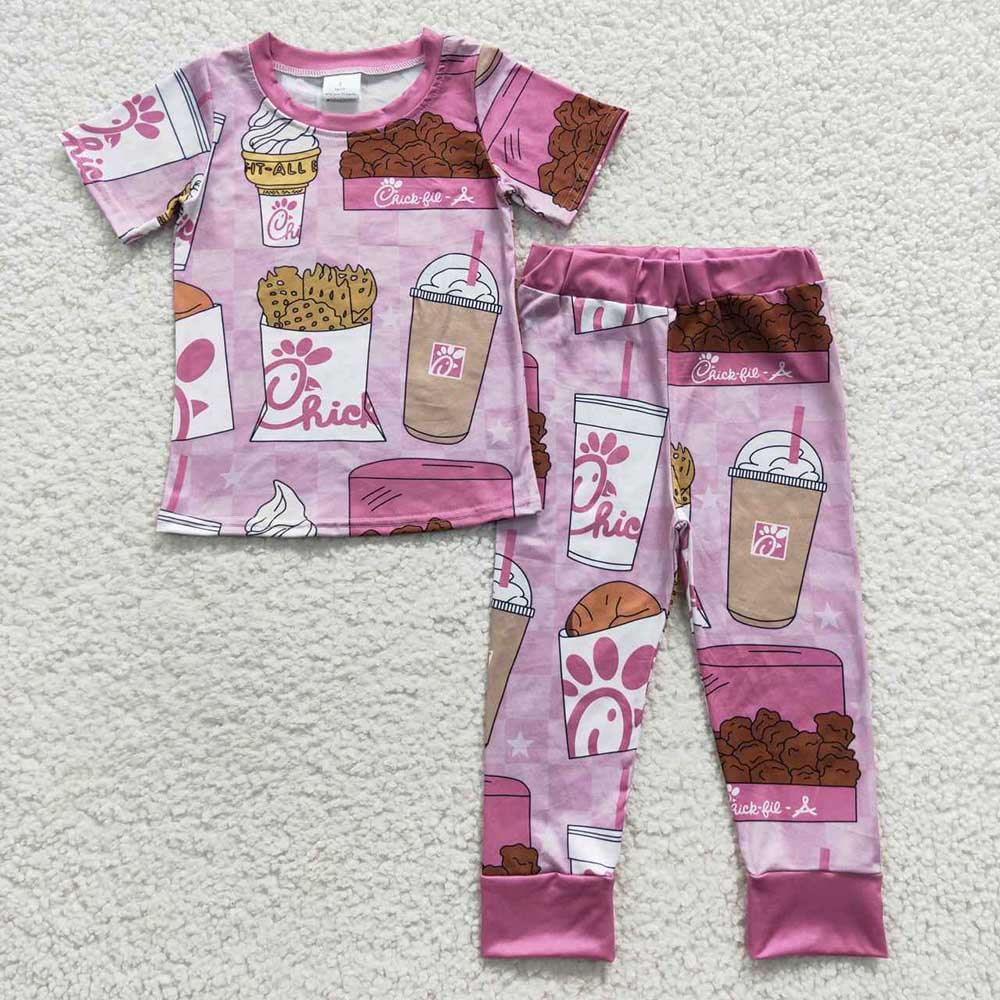 custom S 10.7 Chips drink purple short sleeve pants adult pajamas