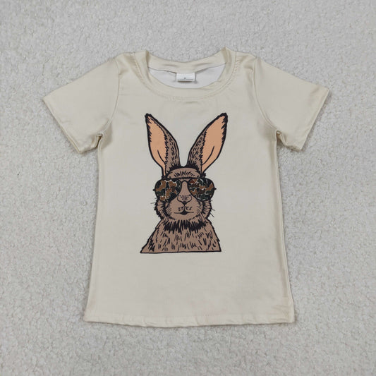 BT1414 Easter Camo Bunny Rabbit Short Sleeve Boys Top