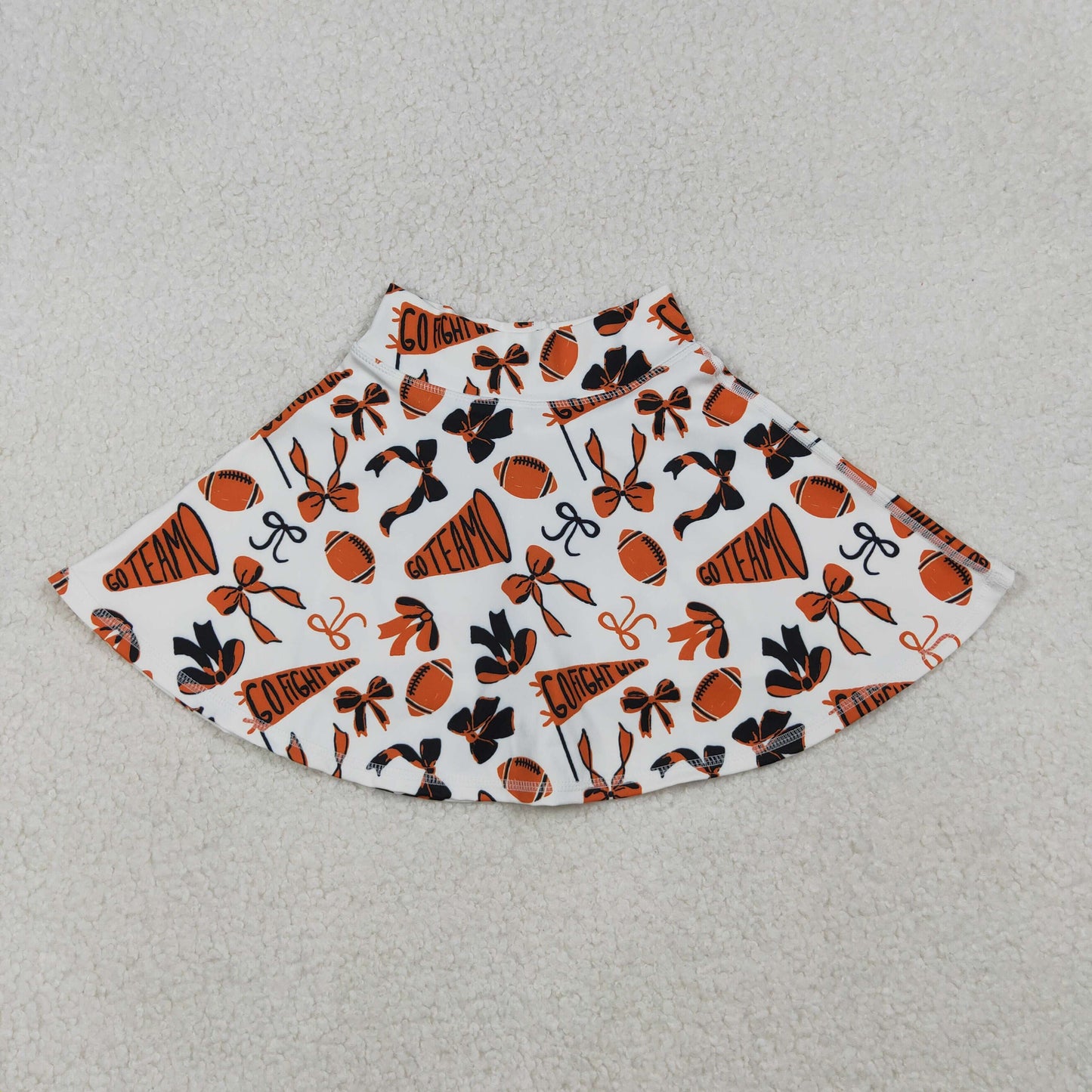 yoga GLK0140 football bows orange skort girls skirt