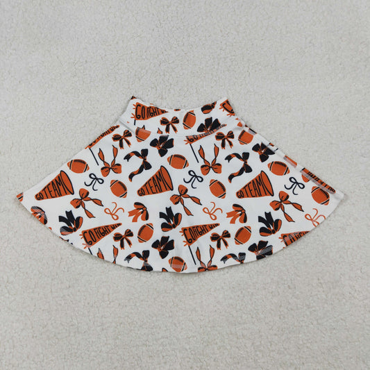 yoga GLK0140 football bows orange skort girls skirt