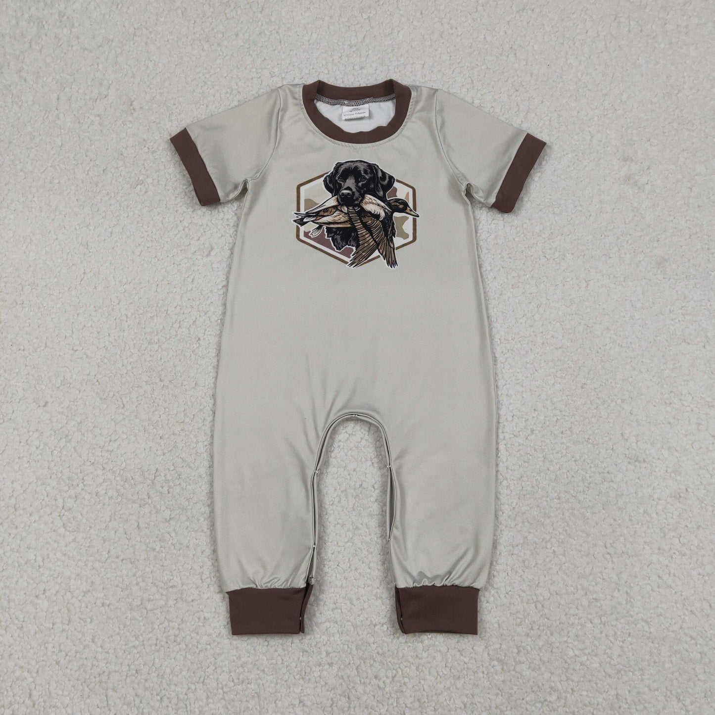 Hunting Style Boys Romper RTS Sibling Clothes