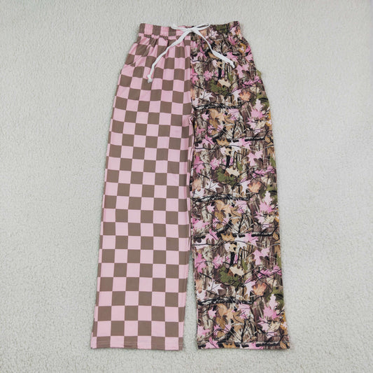 P1094 Hunting Style Checkered Adult Women Pants