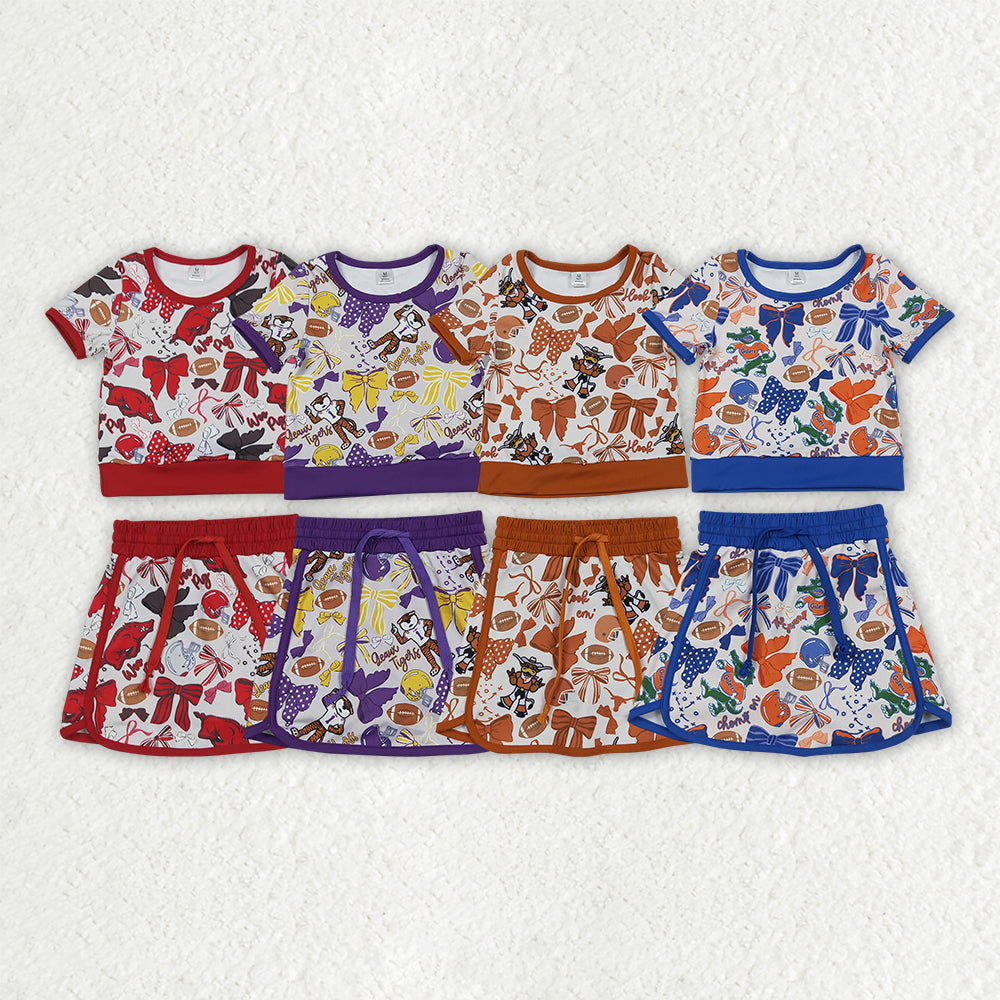 Yoga Item Bows Skorts Girls Set Sibling Clothes RTS