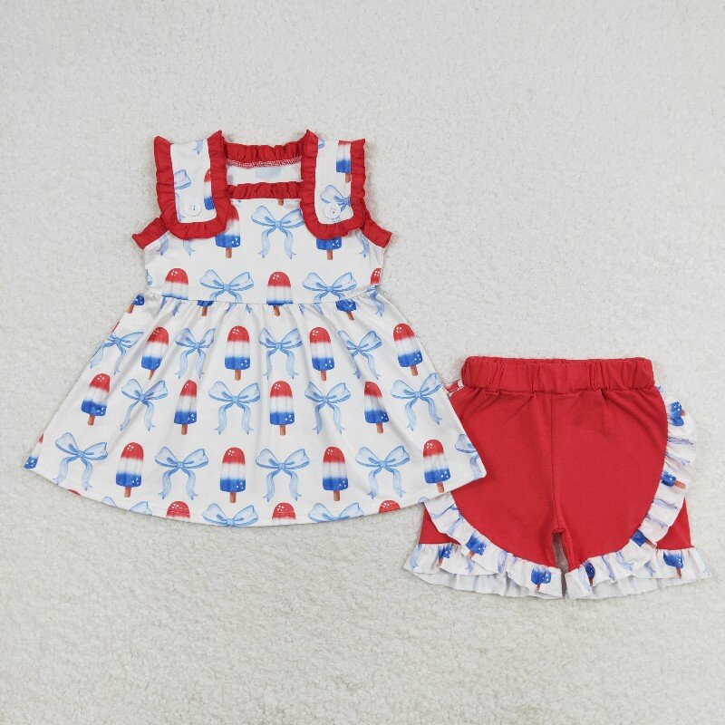 July 4th ice bow RTS sibling clothes