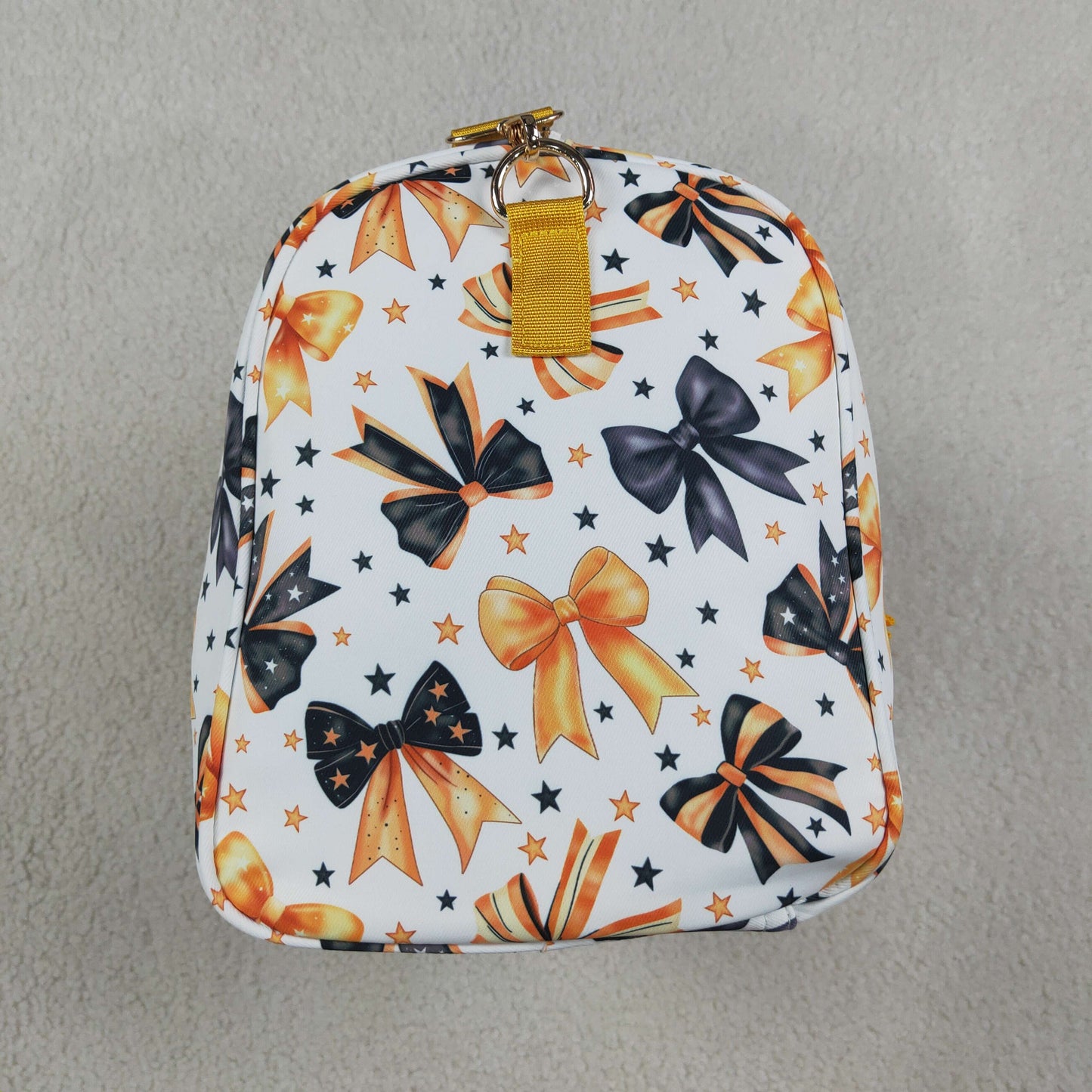 BA0314 Halloween black/orange bows ruffles bag