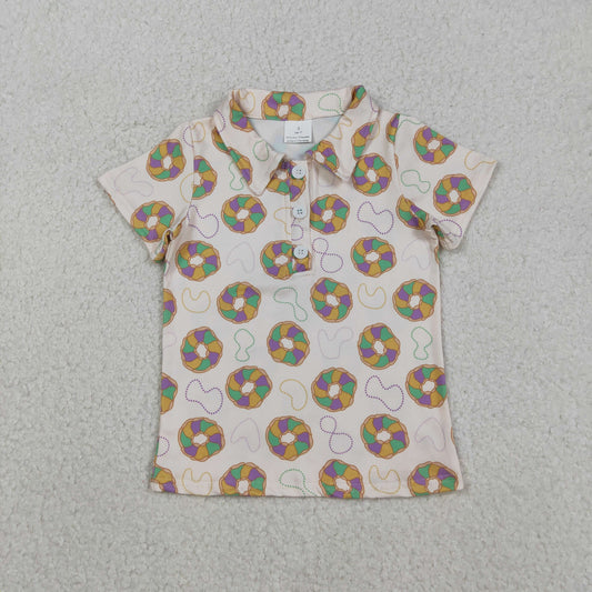 BT1454 Mardi Gras short sleeve boys top