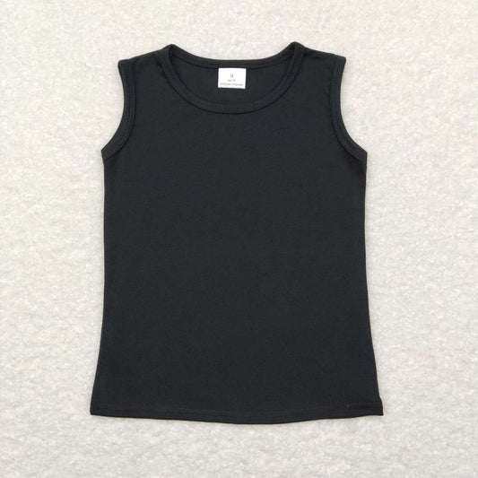 GT0419 Black Sleeveless Boys Top