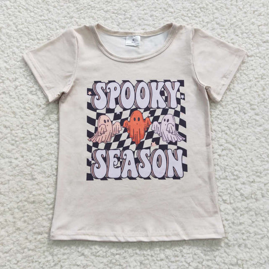 GT0231 Halloween Spooky Season Short Sleeve Girls T-shirt