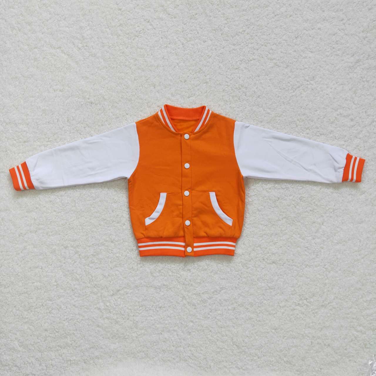BT0268 Orange Long Sleeve Kids Coat