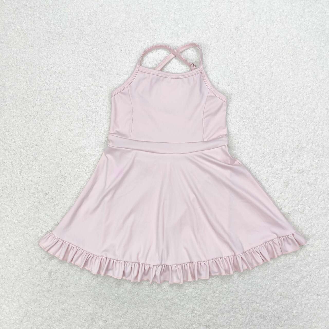 S0443 pink girls tennis clothes