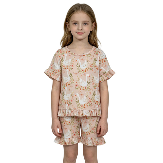 GSSO3329 Choose Short Sleeve Shorts Girls Set