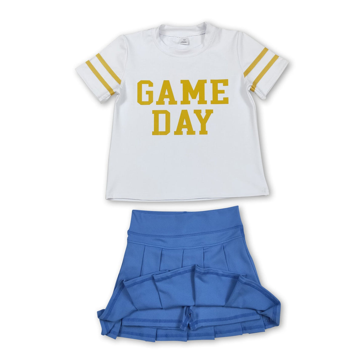 yoga screen print game day yoga skorts girls set RTS Sibling Clothes