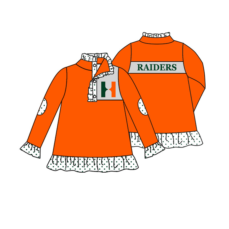 8.2 Custom Team 03 orange long sleeve kids top