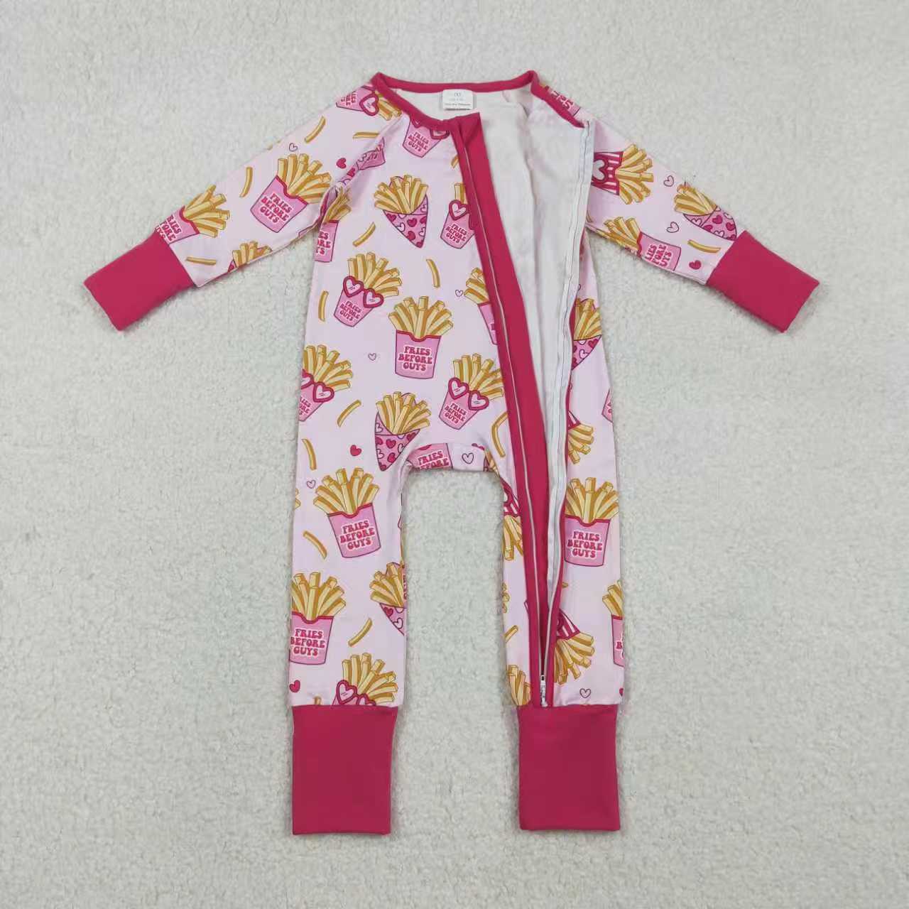 Valentine's Day Heart Chips Romper/Pajamas RTS Sibling Clothes
